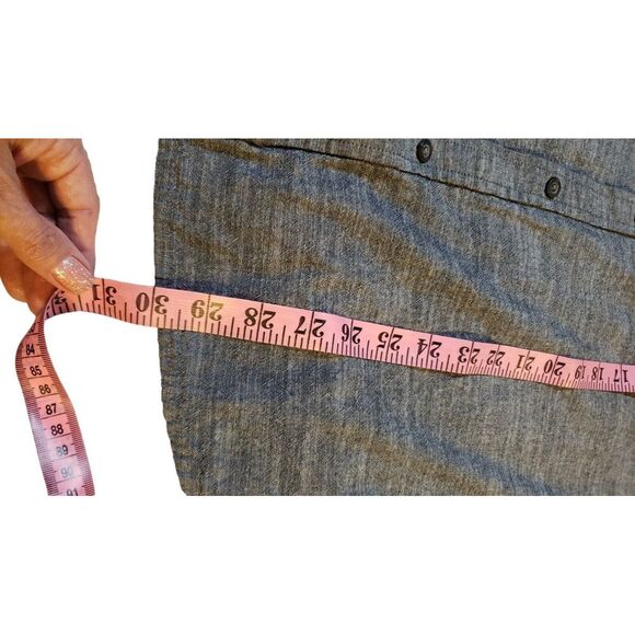 Hurley 'The Standard Collection Slub Button Down' Mens Gray Shirt Size XL Surfer - Picture 15 of 16